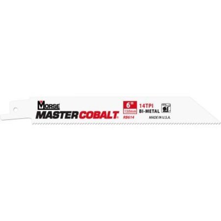 MORSE Master CobaltÂ Metal Reciprocating Saw Blades 6"L x 3/4"W, 18 TPI, 50 PK 399630